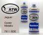 Preview: Jaguar, Oyster Metallic, 751 / SDE: 400ml Sprühdose + 400ml Klarlack - Set, von ATW Autoteile West.